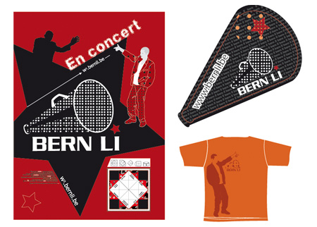  imagerie Bern Li : affiche, flyers, stickers 