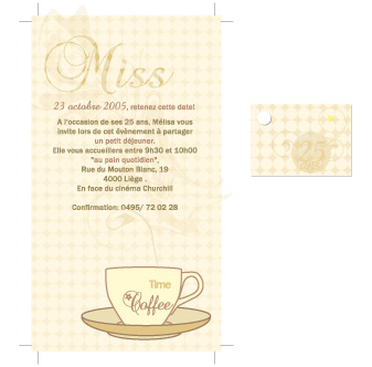 Invitation  un petit djeuner